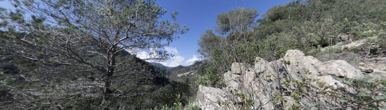 Wanderweg zwischen Fanghetto und Airole