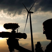 Filmmaker Doerte Ulka Engelkes filming in the far North