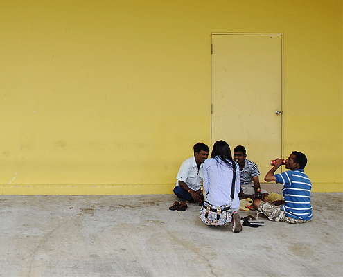 Migrants in Jurong West, Singapore